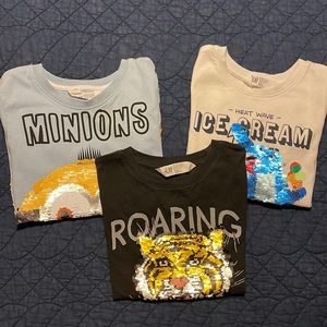 Bundle of H&M Reversible Sequin T-Shirts